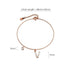 Solid 925 Sterling Silver Initial Crystal Personalised Alphabet Letter Bracelet Rose Gold Filled